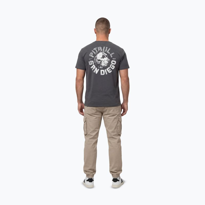 Men's T-shirt Pitbull Dog SD graphite 4