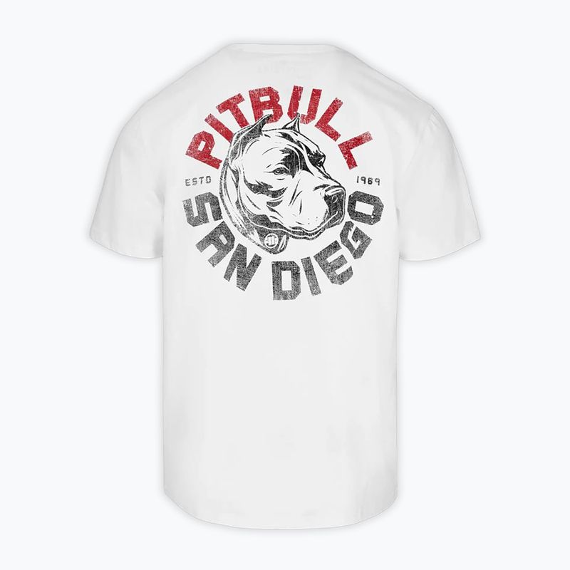 Men's T-shirt Pitbull Dog SD white 5