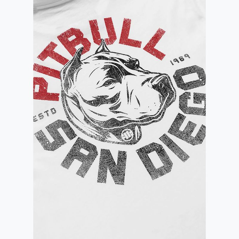 Men's T-shirt Pitbull Dog SD white 8