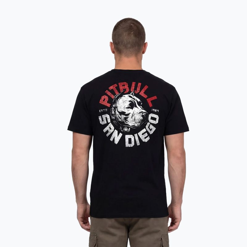 Men's T-shirt Pitbull Dog SD black 3