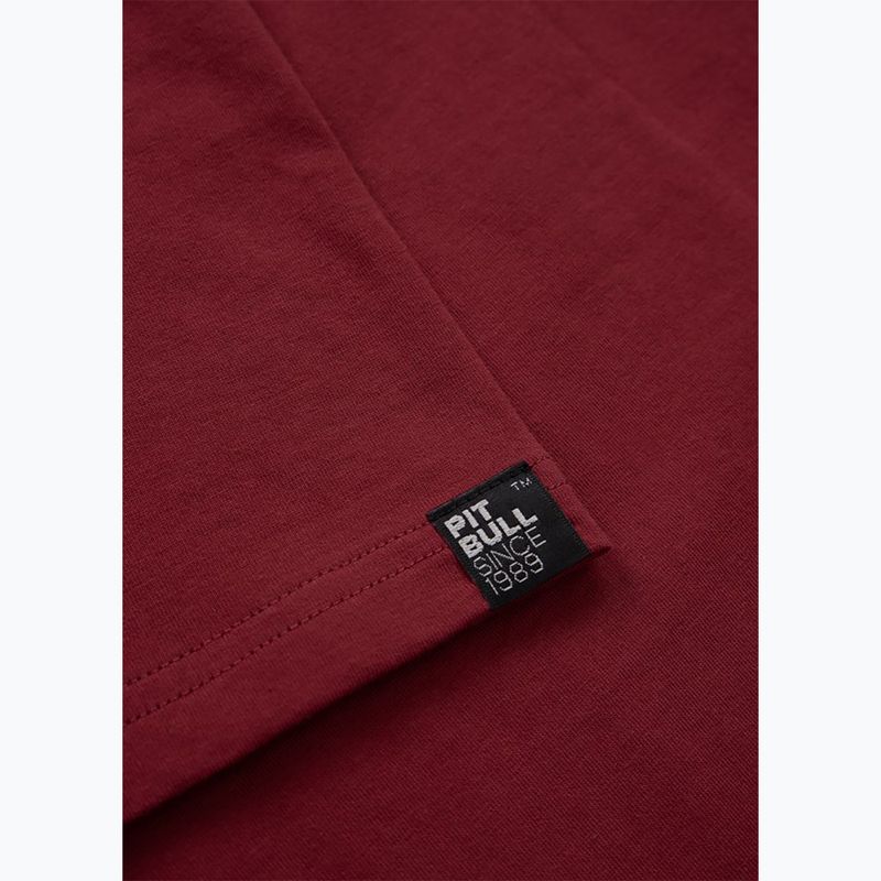 Men's T-shirt Pitbull Dog SD burgundy 9