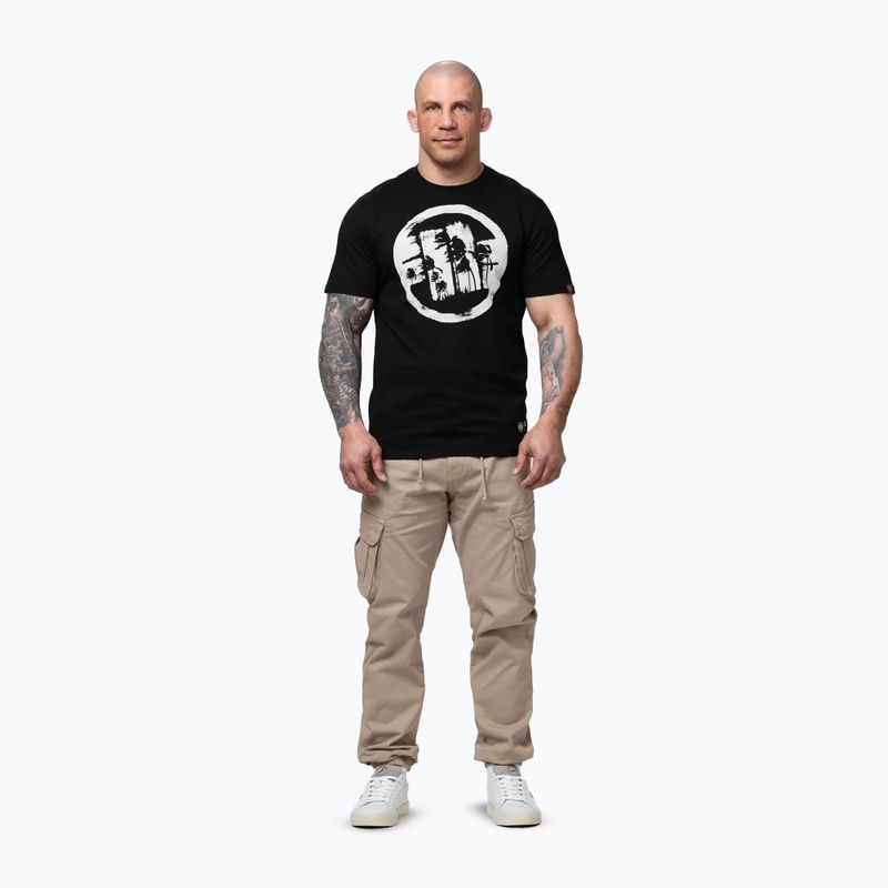 Men's T-shirt Pitbull Palms black logo 2