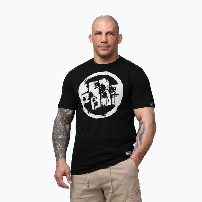Men's T-shirt Pitbull Palms black logo 4