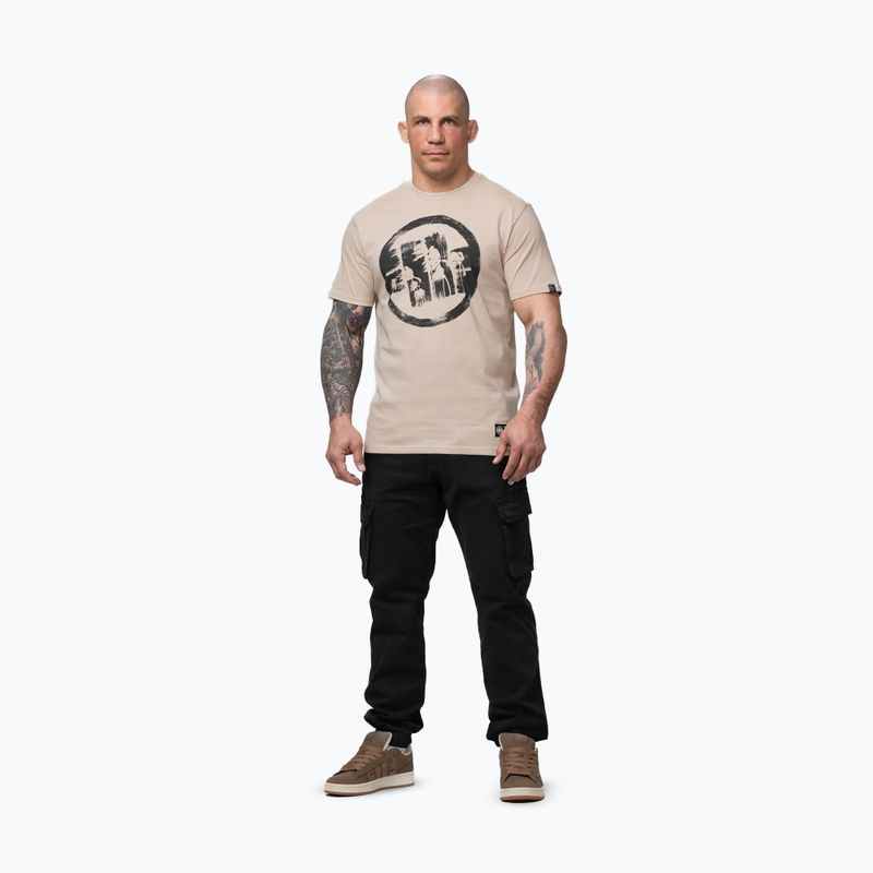 Men's T-shirt Pitbull Palms ultra light sand logo 2