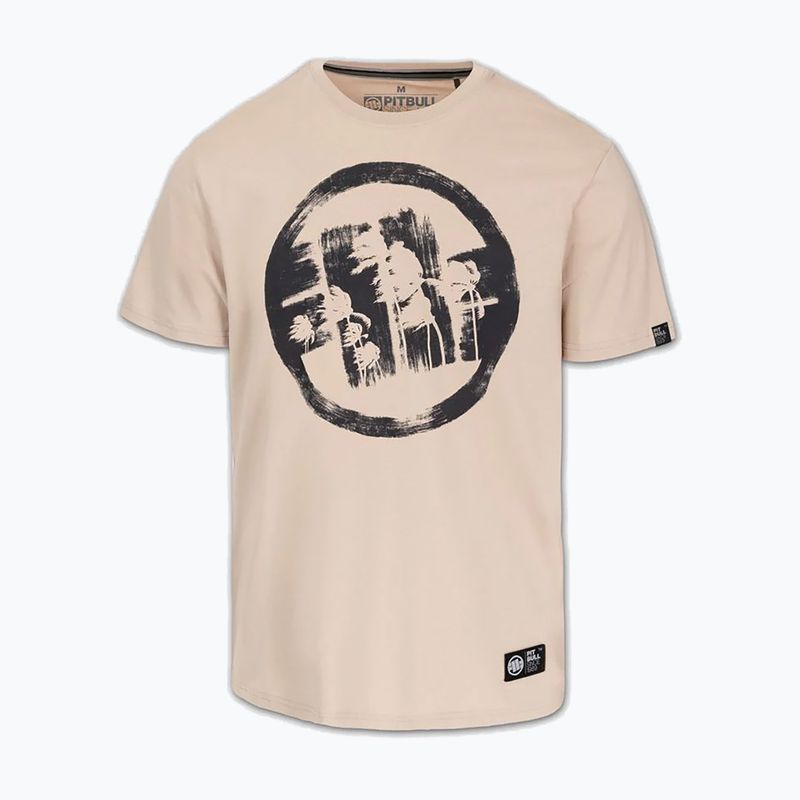 Men's T-shirt Pitbull Palms ultra light sand logo 4