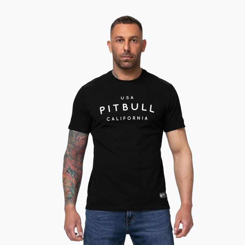 Men's T-shirt Pitbull USA CAL Big Logo black