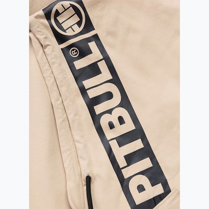 Men's training sweatshirt Pitbull Mercado Hilltop Sleeveless Hooded pale sand 7
