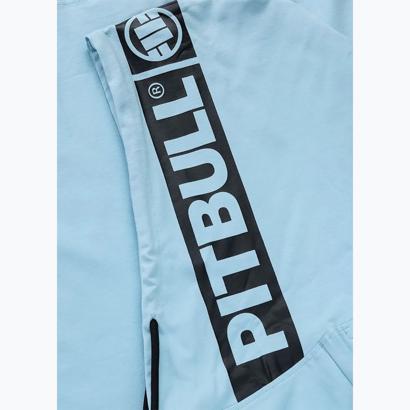 Men's training sweatshirt Pitbull Mercado Hilltop Sleeveless Hooded light blue 9