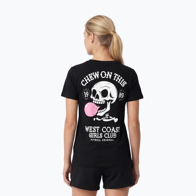 Women's T-shirt Pitbull Chew On This black 3