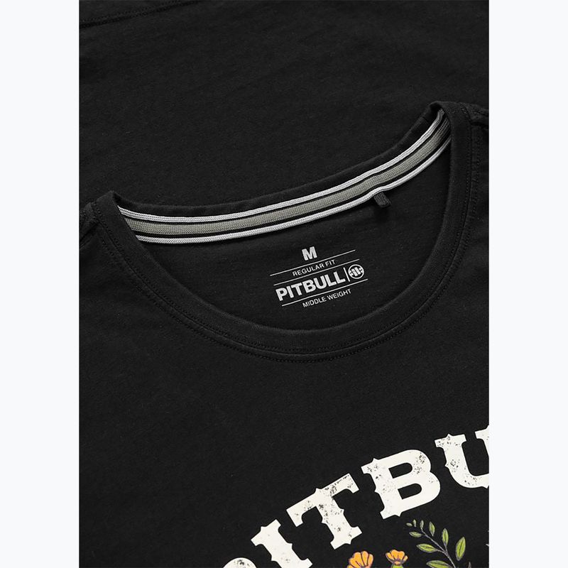 Women's T-shirt Pitbull Bullets & Blooms black 5