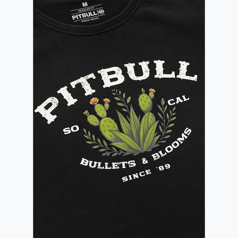 Women's T-shirt Pitbull Bullets & Blooms black 6