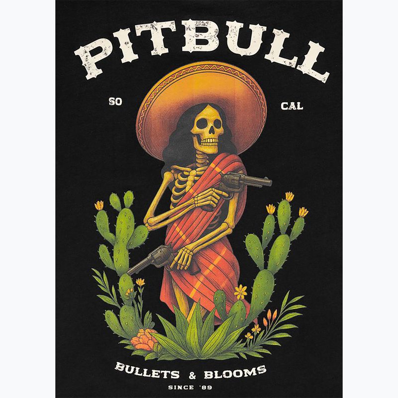 Women's T-shirt Pitbull Bullets & Blooms black 7