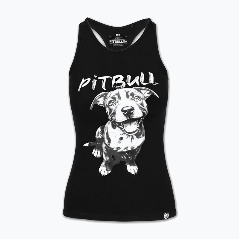 Women's T-shirt Pitbull Puppy 2 Tank Top black 4