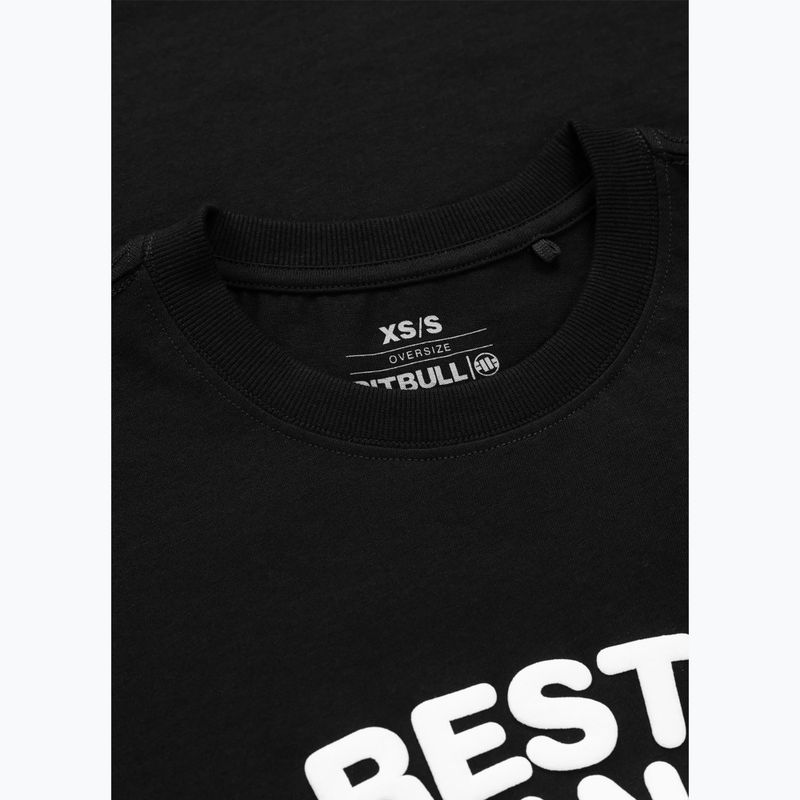 Women's T-shirt Pitbull Rest In Pink Oversize black 7