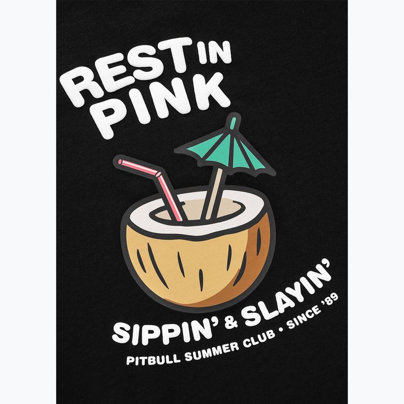 Women's T-shirt Pitbull Rest In Pink Oversize black 8