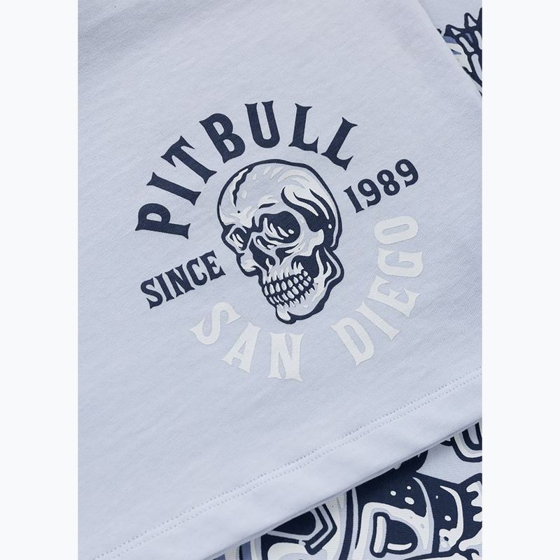Women's sweatshirt Pitbull Skull Oversize frosted blue 9