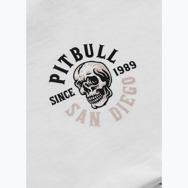 Women's sweatshirt Pitbull Skull Oversize white 10