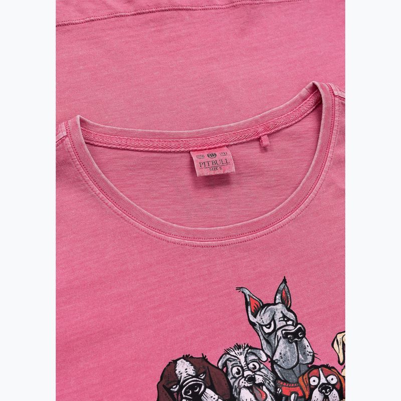 Women's T-shirt Pitbull Dia De Los Perros washed pink 5