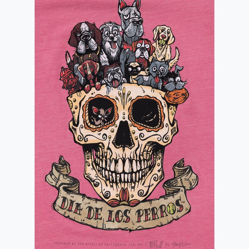 Women's T-shirt Pitbull Dia De Los Perros washed pink 6