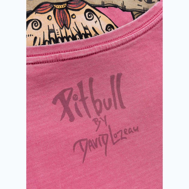 Women's T-shirt Pitbull Dia De Los Perros washed pink 8