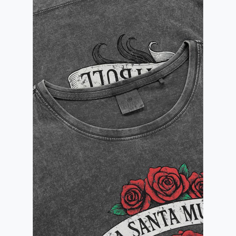 Women's T-shirt Pitbull Santa Muerte graphite 6