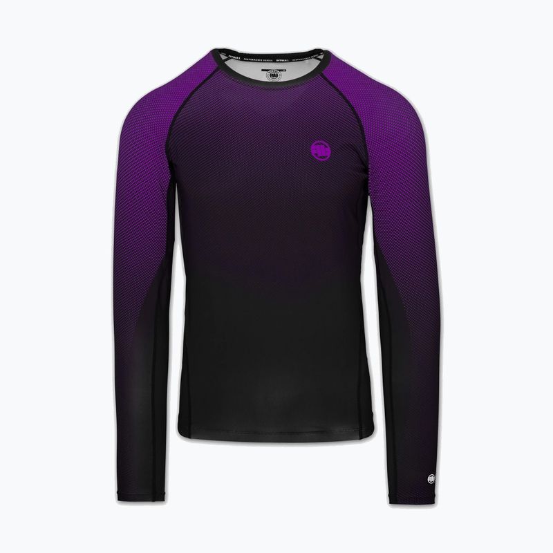 Men's long sleeve rashguard Pitbull Belt Rashguard purple 3