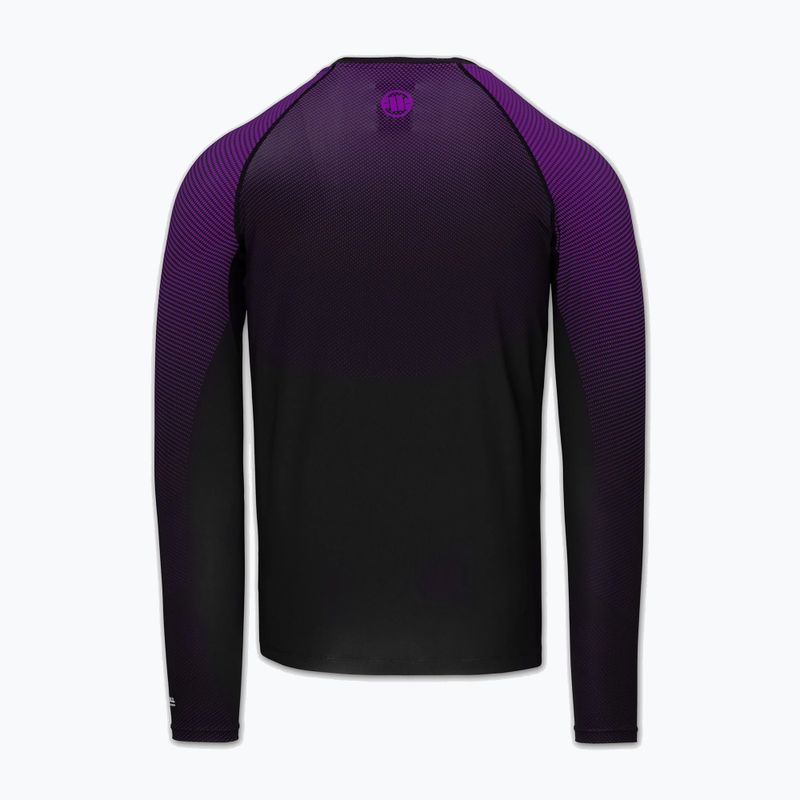 Men's long sleeve rashguard Pitbull Belt Rashguard purple 4