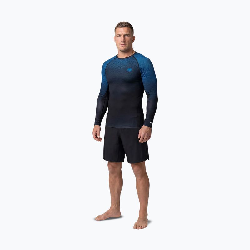 Men's long sleeve rashguard Pitbull Belt Rashguard blue 2