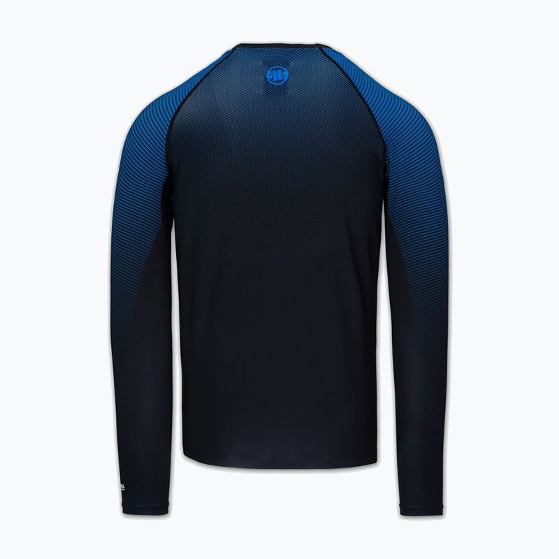 Men's long sleeve rashguard Pitbull Belt Rashguard blue 4