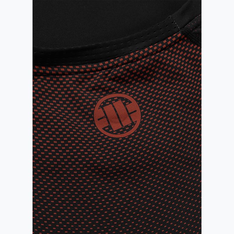 Men's long sleeve rashguard Pitbull Belt Rashguard brown 7