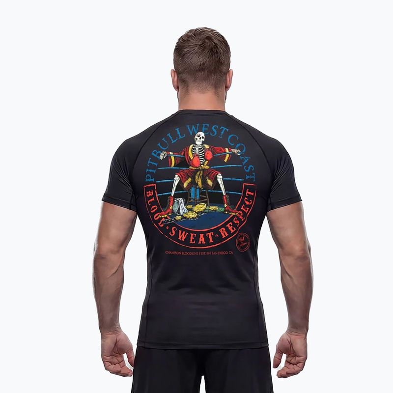 Men's long sleeve rashguard Pitbull Champion Bloodline Rashguard black 4
