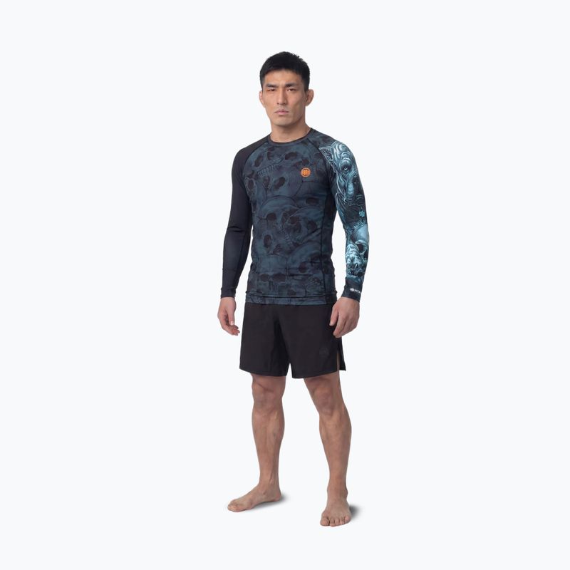 Men's long sleeve rashguard Pitbull Guardian Angel Rashguard black 2
