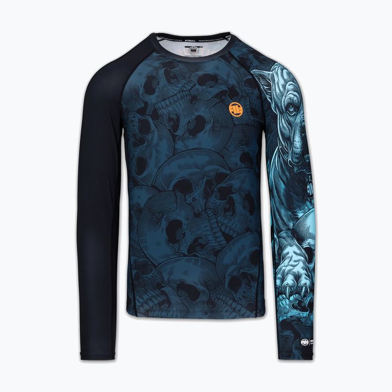 Men's long sleeve rashguard Pitbull Guardian Angel Rashguard black 3