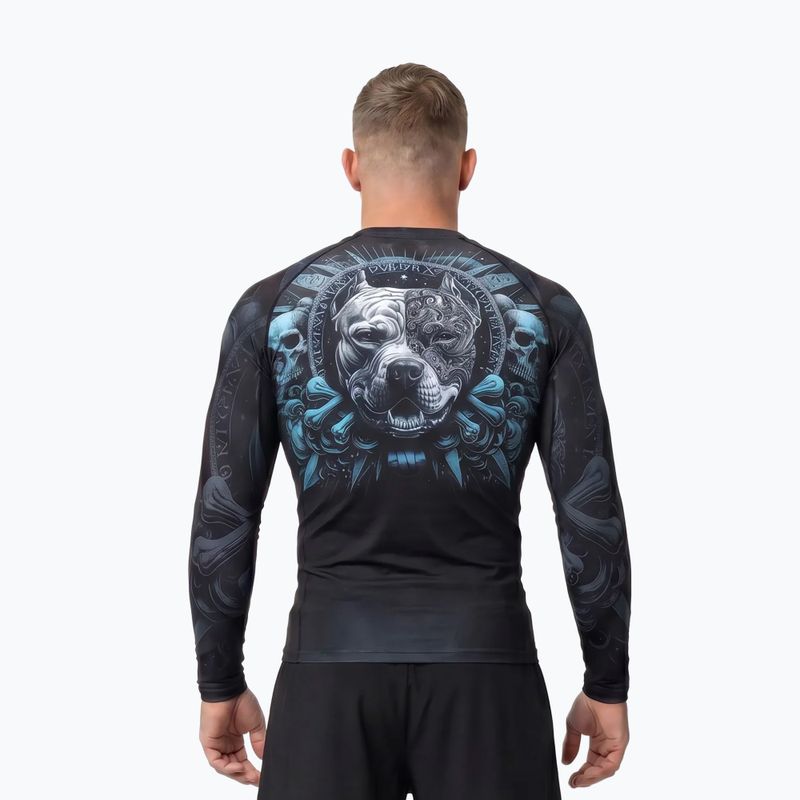 Men's long sleeve rashguard Pitbull World Rashguard black 3