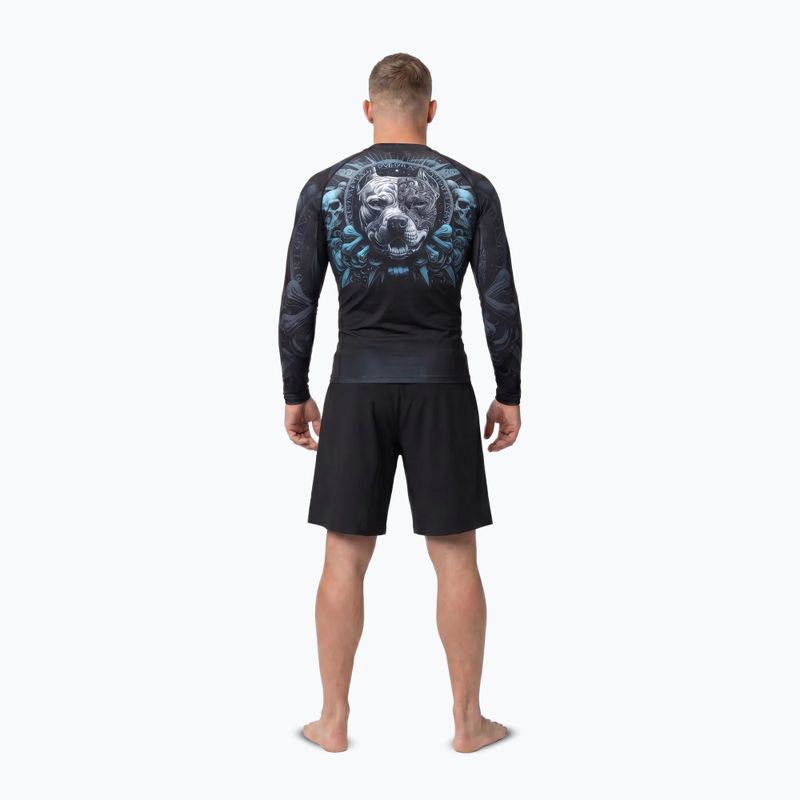 Men's long sleeve rashguard Pitbull World Rashguard black 4