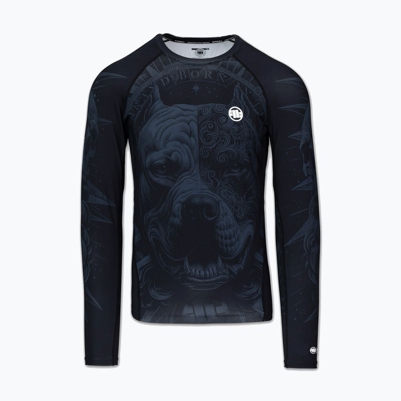 Men's long sleeve rashguard Pitbull World Rashguard black 5