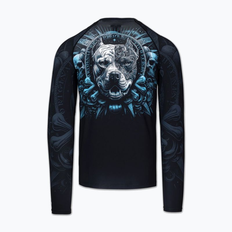 Men's long sleeve rashguard Pitbull World Rashguard black 6