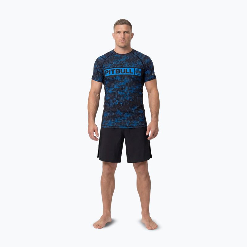 Men's rashguard Pitbull Hex Camo Hilltop Rashguard blue 2