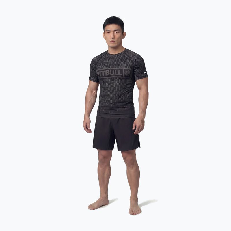 Men's rashguard Pitbull Hex Camo Hilltop Rashguard black 2