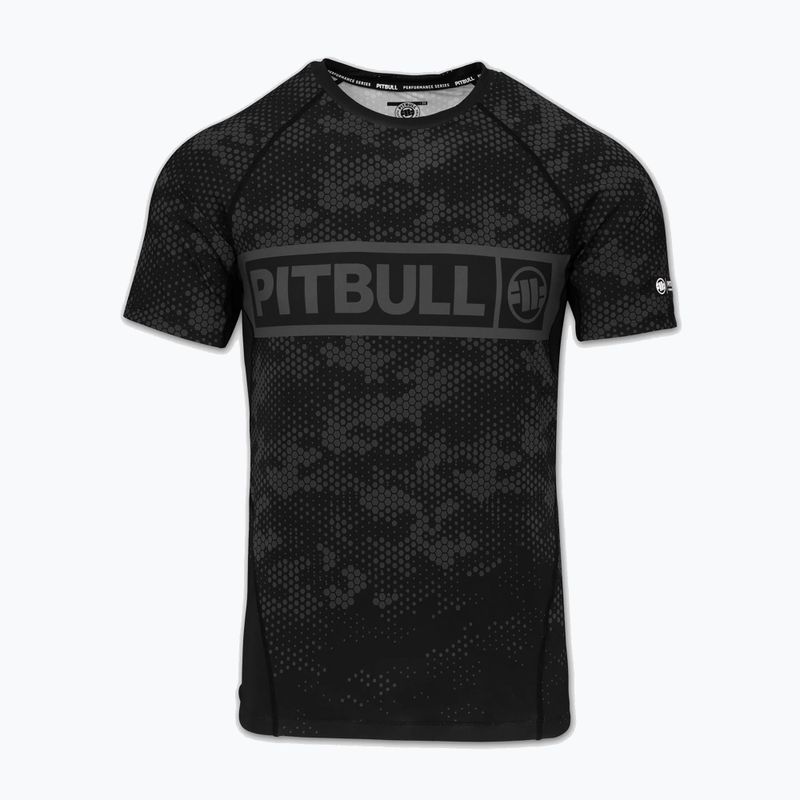 Men's rashguard Pitbull Hex Camo Hilltop Rashguard black 3