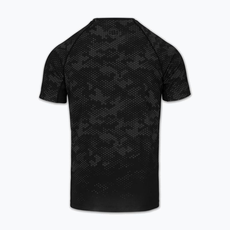 Men's rashguard Pitbull Hex Camo Hilltop Rashguard black 4