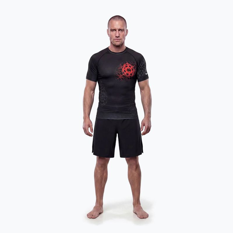 Men's rashguard Pitbull Ray Rashguard fluo/red 2