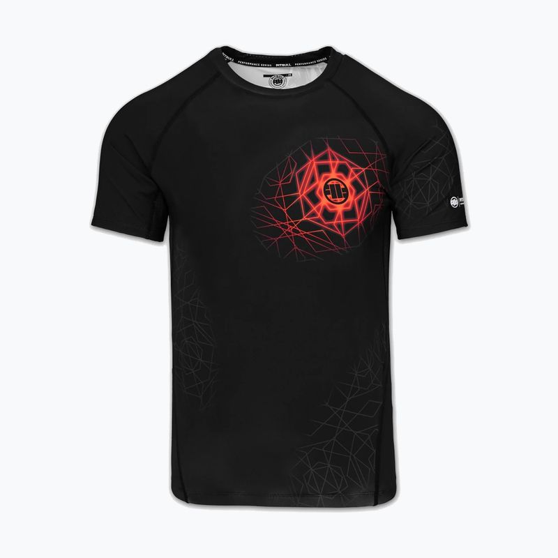 Men's rashguard Pitbull Ray Rashguard fluo/red 3