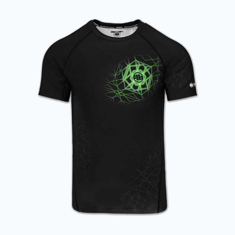 Men's rashguard Pitbull Ray Rashguard fluo green 3