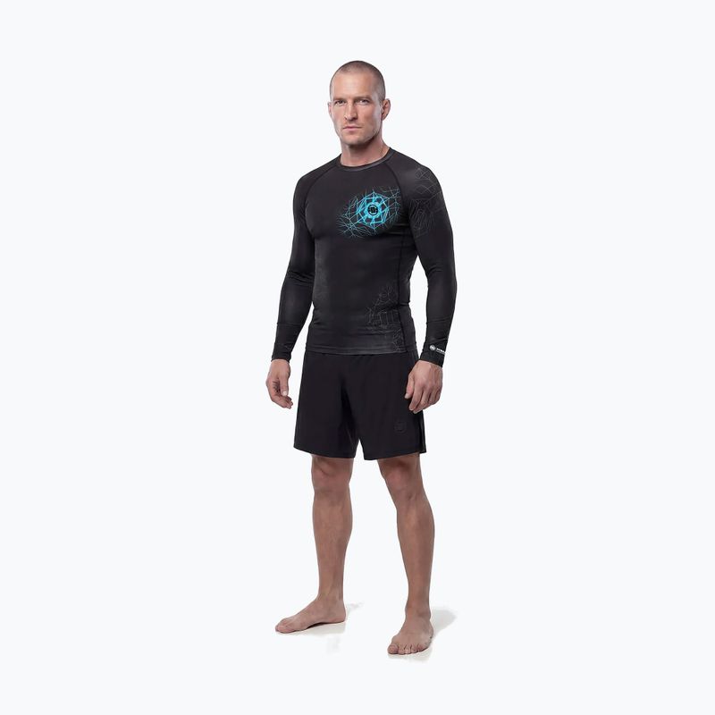 Men's long sleeve rashguard Pitbull Ray Rashguard sky blue 2