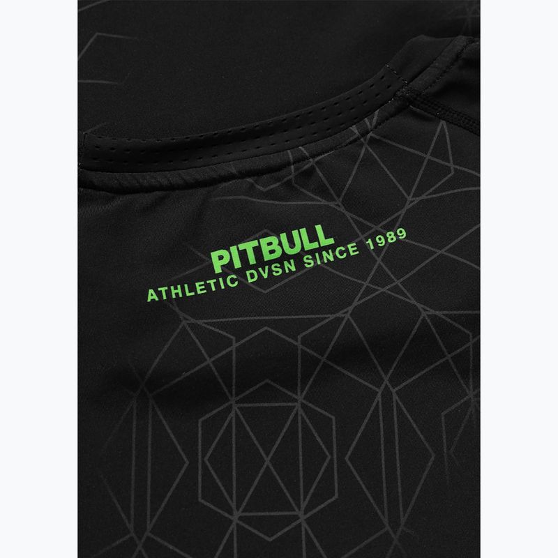 Men's long sleeve rashguard Pitbull Ray Rashguard fluo green 7