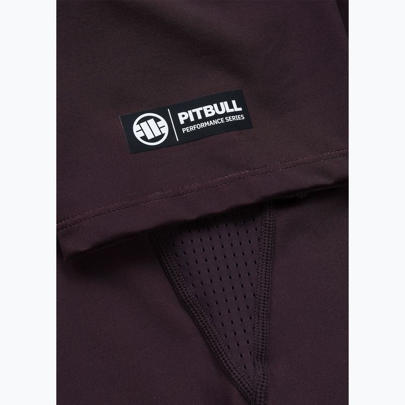 Men's T-shirt Pitbull Rashguard Logo Palms brown 8