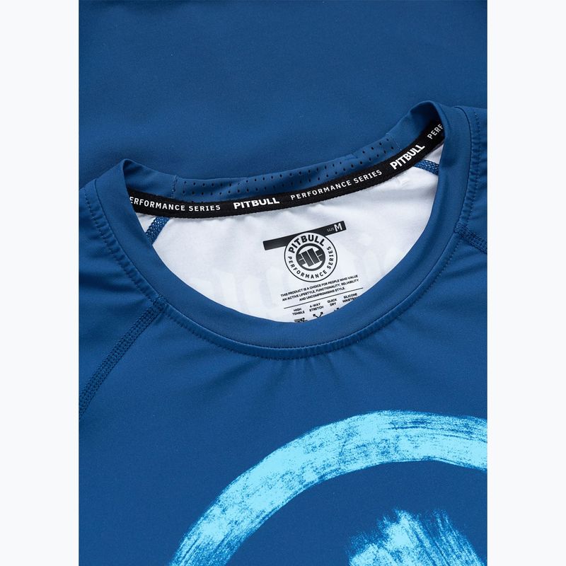 Men's T-shirt Pitbull Rashguard Logo Palms blue 5