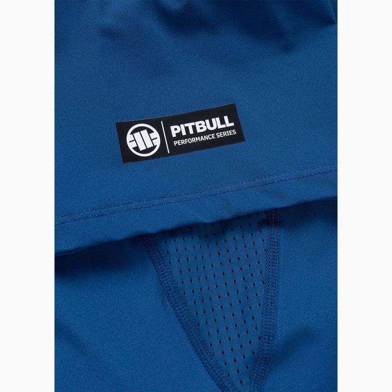 Men's T-shirt Pitbull Rashguard Logo Palms blue 8