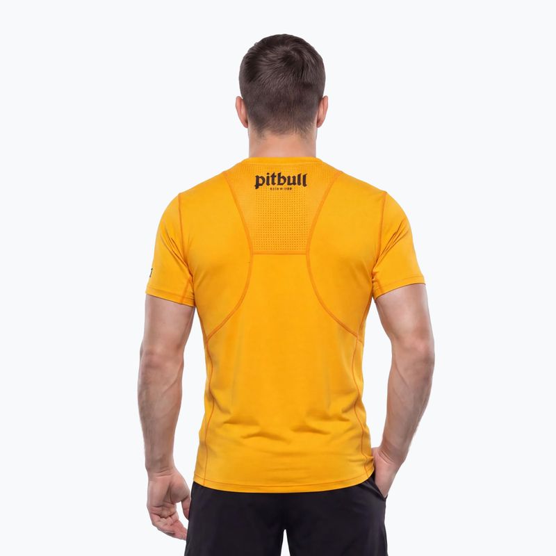 Men's T-shirt Pitbull Palms mesh yellow logo 3